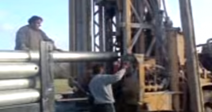 installing casing in water well 2